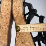 K Jacques St. Tropez Boho Wood Clog Leather Strap Wedge Sandals Brown 7.5 Photo 10