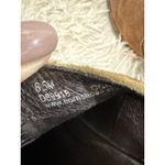 BORN Brown Suede Ankle Boots Women Side Zip Cutout Heel Comfort Low Heel Size 6.5 Photo 10