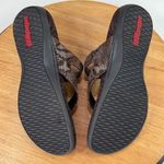 Vionic  Orthaheel Rest Snakeskin Thong Sandals Cocoa Brown Bronze Shimmer 8 Photo 9