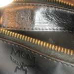 MCM VINTAGE Black Visetos Boston Top Handle Hand Bag MADE IN GERMANY Photo 8