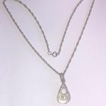 Silver Tone Faith Star Boho Pendant Necklace Photo 1