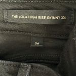Denim Forum The Lola High Rise Skinny Jeans Black Size 26 Photo 4