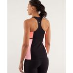 Lululemon Tank Top Women 2 Black Pink Cool Racerback Surf Bonded Special Edition Photo 2