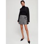 Aritzia Wilfred Dorine Front Wrap Wool Blend Mini Skirt Photo 1