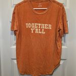 Aerie Orange Vintage Wash “Together Y’all” Graphic Tee size Small Photo 0
