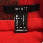 Forever 21  juniors size large red and black plaid button and buckle skirt mini Photo 5