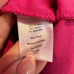 Talbots  Midi Dress Orange & Pink Color Block Sleeveless Size 12 Stretchy Large Photo 6