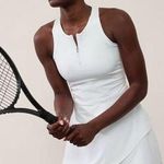 Athleta S Break Point Dress Small Pacific White Photo 0
