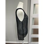 Parker Beaded Geometric Sheer Sleeveless Tank Top Womens Small Photo 1