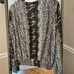 draper's & damon's Draper’s And Damon’s Long Sleeve Glitter Blouse Size‎ Petite Large Photo 0