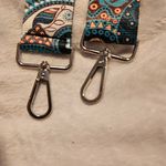 Replacement Guitar Purse Strap In Teal And Peach Boho Paisley Pattern Blue Photo 3