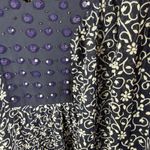 Woman Within  Studded Floral Print Tunic Top Size 22/24 Beaded Sheer Lightweight Photo 1