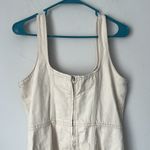 ASOS Denim Cream Button Front Zipper Mini Dress, size UK 14 (US 10) ◼️ Photo 3