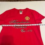 Manchester United EST. 1878 women's XL‎ red soccer sports t Photo 3