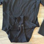 Grey State Renee Bodysuit Black Asymmetrical Neckline Size M Photo 7