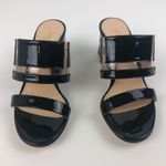 Marion Parke Bailey Geometric PVC Slide Sandal Block Heel 36 Black $596 in box Size 5 Photo 1