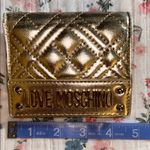 Love moschino  Metallic Gold Bifold Wallet Photo 14