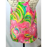 Lilly Pulitzer Dusk Camisole Racer Back 100% Silk Flamingo Print Size M Photo 11