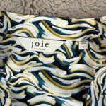 Joie  Abstract Print Blouse Long Sleeve Button‎ Down Shirt Small Silk Minimalist Photo 2