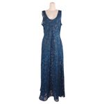 Victoria's Secret Vintage 1980's Nightgown & Robe Teal Sz Large Photo 5