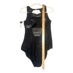 Ralph Lauren Lauren  Womens Black Mesh One-Piece Swimsuit, Size 12 Photo 8