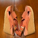 Birkenstock  Papillio Samira Rivets Sandal Wedge Red Pink Size 38‎ US 7 Photo 7