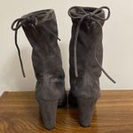 Catherine Malandrino  womens gray suede heel boots 8 Photo 5