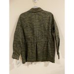 Skyes The Limit Women's Camo Cinch Waist Denim Military Look Jacket Large NWT Green Photo 2