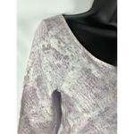 PINK - Victoria's Secret  purple white snake print long sleeve bodysuit size small Photo 2