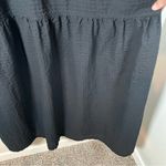 Old Navy Maxi Tiered Dress Black Seersucker Smocked Back Sleeveless Size Lg Tall Photo 4