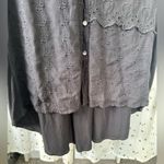 Anthropologie TINY  Stone Harbour Embroidered Lagenlook Hi-Lo Shirtdress S Photo 8