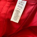 Ambrielle Early 2000's Romantic Goth Red Satin Black Velvet Lace Corset Top S Photo 5