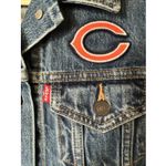 Levi's Denim Trucker Jean Jacket Coat Chicago Bears Football Women's Size M Photo 1
