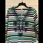 Jade large stripe dress Green Photo 1