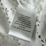 Sag Harbor  Ivory Eyelet Embroidered Blouse Women’s L Lagenlook Coastal Beach Top Photo 6