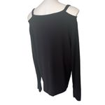 Athleta  Cutout Neck Sweatshirt in Black, Style 352951, Sz L Photo 8