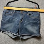 Denizen Levi's Denim Shorts Cuffed‎ Hem Mid Rise Stretch Blue Size 12 Photo 1