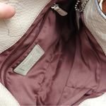 Coach Leather Handbag White With Silver Hardware Vintage Style Photo 3