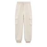 ZARA High Waist Cargo Jogger Sweatpants Beige L NWT Neutral Loungewear Casual Photo 1