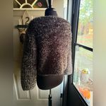 Vintage 90s Spiegel silver metallic fuzzy bouclé sweater, size large Photo 3