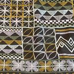 Etcetera Italian Brown Embroidered 100% Silk Geometric Pattern Womens skirt 6 Photo 8