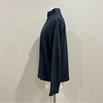 Eddie Bauer Charcoal Grey Birch Valley Fleece Mock 1/4 Zip Pullover Size Medium Photo 3