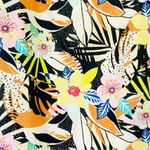 Old Navy  One Piece Swimsuit Size XL Scoop Neck High Leg Tropical Floral Print Photo 6