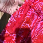 Farm Rio NWT  Red Jungle Scarf Romper - small Photo 5