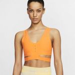 Nike Womens Size Small Dri Fit Training Motion Adapt Bra High Support Orange Photo 0