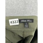 Bella Rose  Women's Shorts Solid Olive Green Size 2X Nylon Blend Photo 4