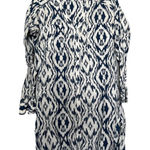 Athleta  swim kaftan tunic button‎ up blue ikat size XS Photo 0