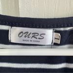 Ours lot of 2 striped short sleeve t shirt dresses size large Gray Photo 2