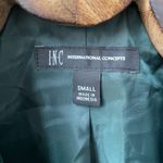 INC International Concepts Green Velvet Double Breasted Blazer S Green Photo 4