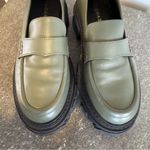 ALOHAS  Chunky Lug Sole Leather Trailblazer Loafers in Dusty Olive Photo 15